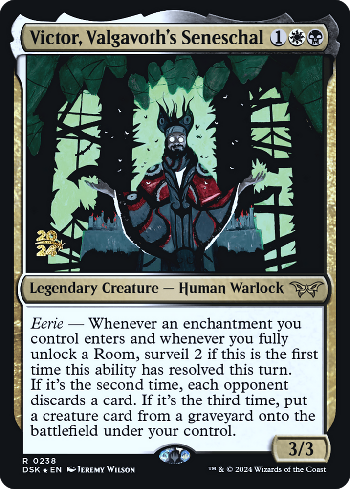 Victor, Valgavoth's Seneschal [Duskmourn: House of Horror Prerelease Promos]