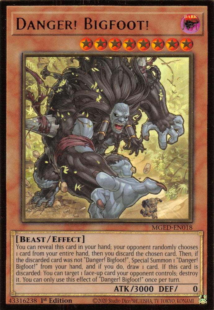 new danger cards yugioh Yu-Gi-Oh! - Danger! Bigfoot! - MP19-EN136 - Ultra Rare - 1st Edition Danger! Nessie! - Yu-Gi-Oh! Card