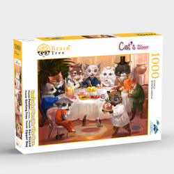 Cats Dinner Jigsaw Puzzles 1000 Piece