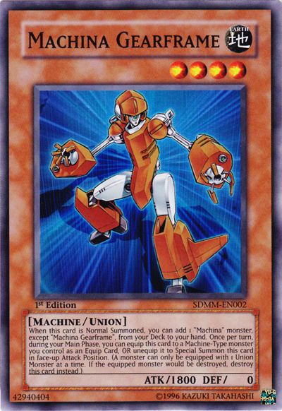 machina cards yugioh Yu-Gi-Oh! - Armored Unit - Structure Deck: Machina Mayhem - # SDMM-EN021 - 1st Edition Before resolving an opponents monster effect that targets this face Machina Defender - SR10-EN012 -