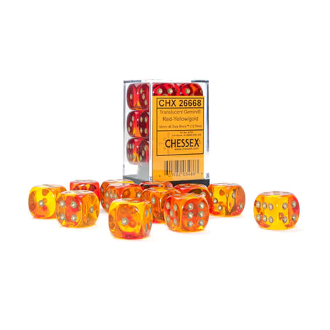 Gemini 16mm d6 Dice Block (12 Dice)