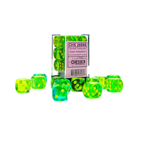 Gemini 16mm d6 Dice Block (12 Dice)