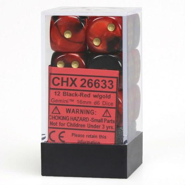 Gemini 16mm d6 Dice Block (12 Dice)