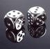Pair of Silver-plated 16mm D6 With Pips