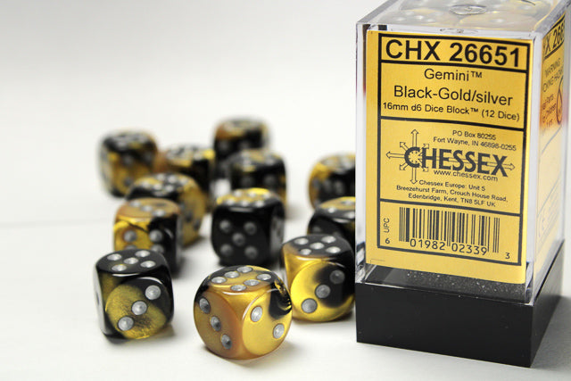 Gemini 16mm d6 Dice Block (12 Dice)