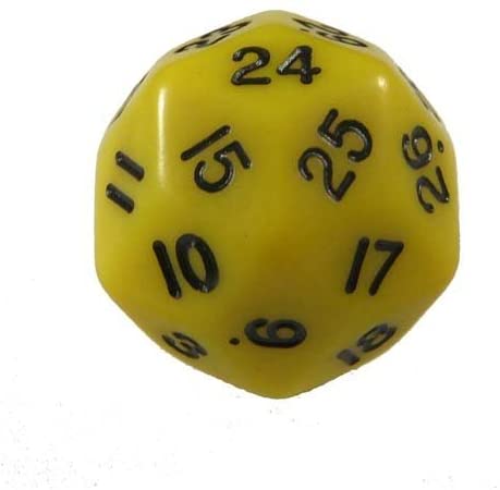 Koplow Yellow 30 Sided Die