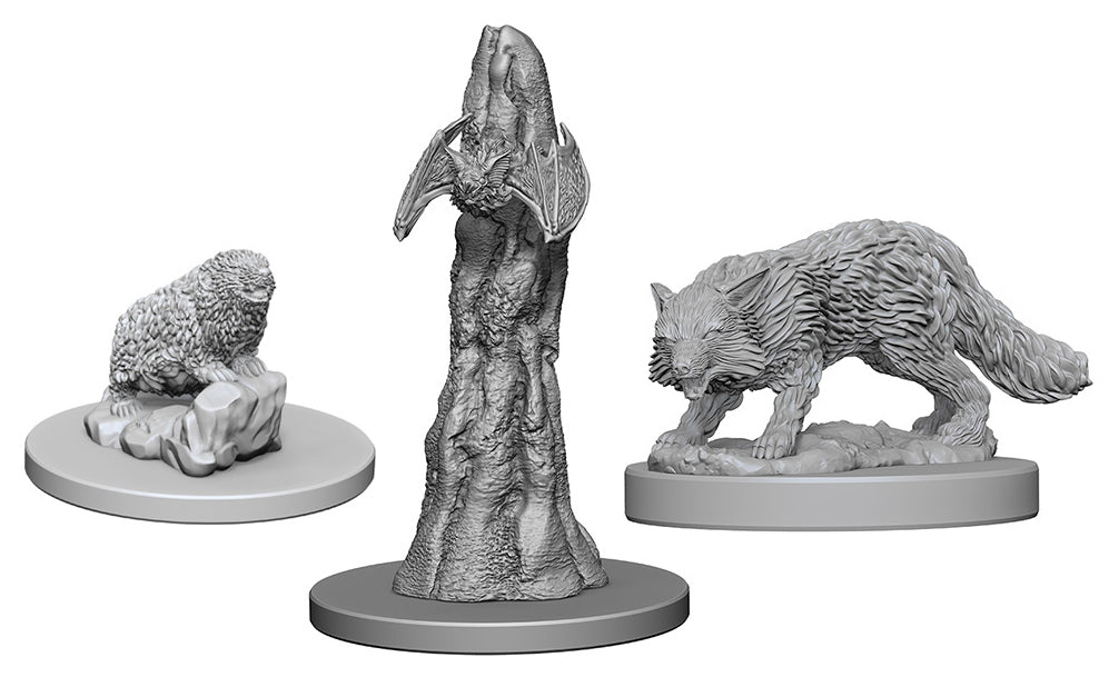 Pathfinder Deep Cuts Unpainted Miniatures: W01 Familiars