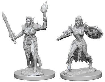 Pathfinder Deep Cuts Unpainted Miniatures: W01 Elf Female Fighter