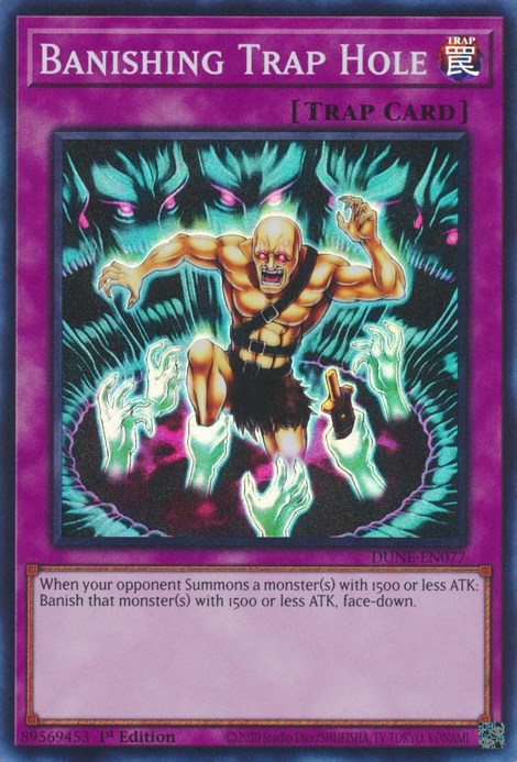 yugioh hero trap cards Banishing Trap Hole [DUNE-EN077] Super Rare