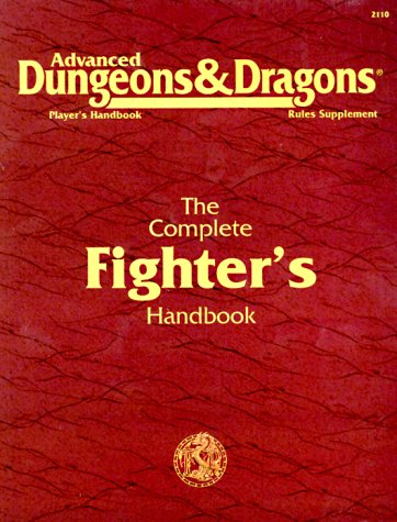 Advanced Dungeons & Dragons 2nd Edition Player's Handbook Rules Supplement The Complete Fighter's Handbook