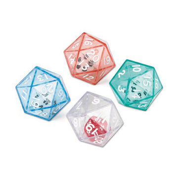 Polyhedra Double Dice: 20-Sided (10 sided inside 10 sided)