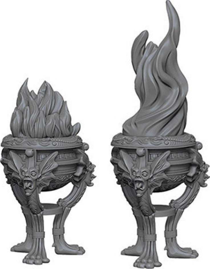 WizKids Deep Cuts Unpainted Miniatures: W04 Braziers