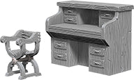 WizKids Deep Cuts Unpainted Miniatures: W05 Desk & Chair