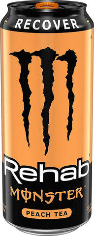 Monster Rehab Energy Drink Peach Tea 15.5 oz