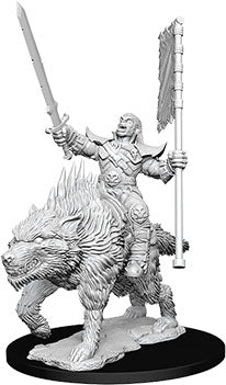 Pathfinder Deep Cuts Unpainted Miniatures: W07 Orc on Dire Wolf
