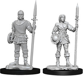 WizKids Deep Cuts Unpainted Miniatures: W10 Guards