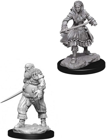 WizKids Deep Cuts Unpainted Miniatures: W4: Pirates