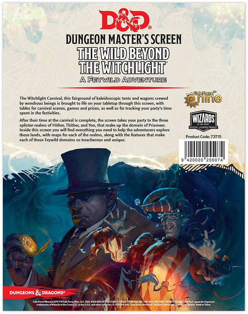 Dungeons & Dragons RPG: The Wild Beyond the Witchlight - DM Screen