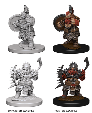 Pathfinder Battles Unpainted Minis - Dwarf Male Barbarian