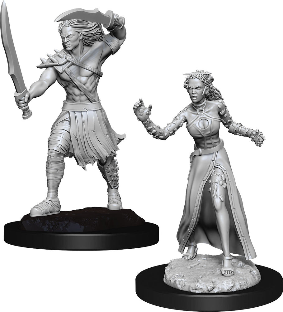 Magic the Gathering Unpainted Miniatures: W01 Vampire Lacerator & Vampire Hexmage