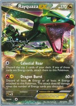 Rayquaza EX (85/124) (Anguille Sous Roche - Clement Lamberton) [World Championships 2013]