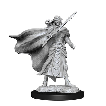 Magic the Gathering Unpainted Miniatures: W02 Elf Fighter & Elf Cleric
