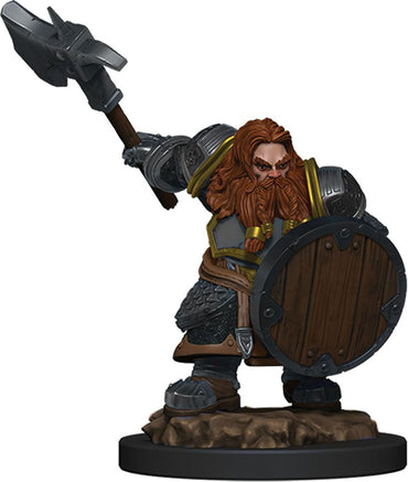 Dungeons & Dragons Fantasy Miniatures: Icons of the Realms Premium Figures W05 Dwarf Fighter Male