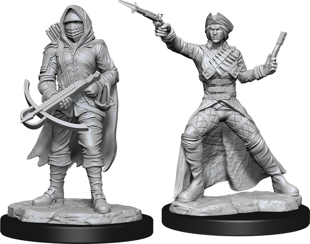 WizKids Deep Cuts Unpainted Miniatures: W15 Bounty Hunter & Outlaw