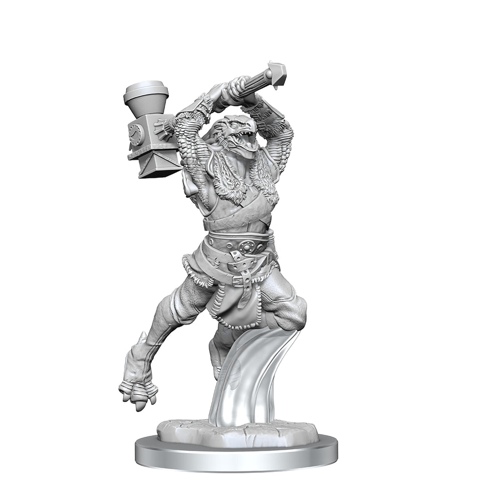 Critical Role Unpainted Miniatures: W01 Ravenite Half-Dragon Barbarian Female