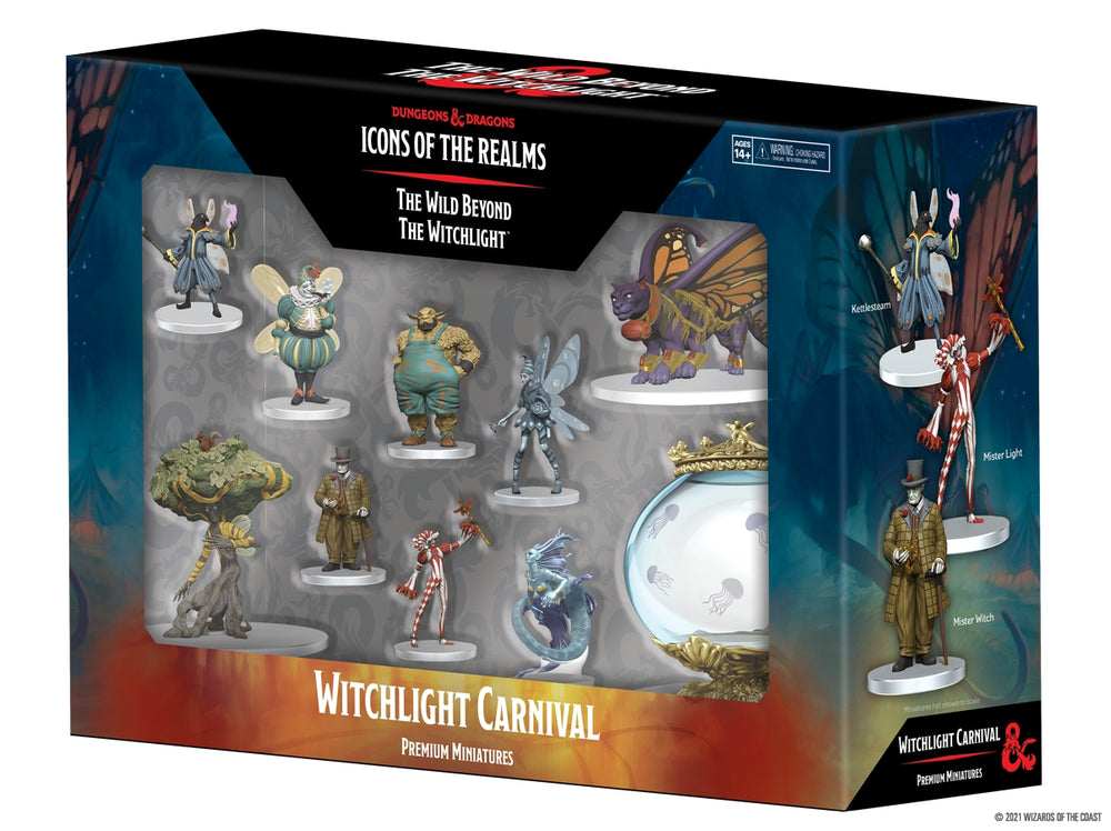 Dungeons & Dragons Fantasy Miniatures: Icons of the Realms Set 20 The Wild Beyond the Witchlight Witchlight Carnival Premium Set