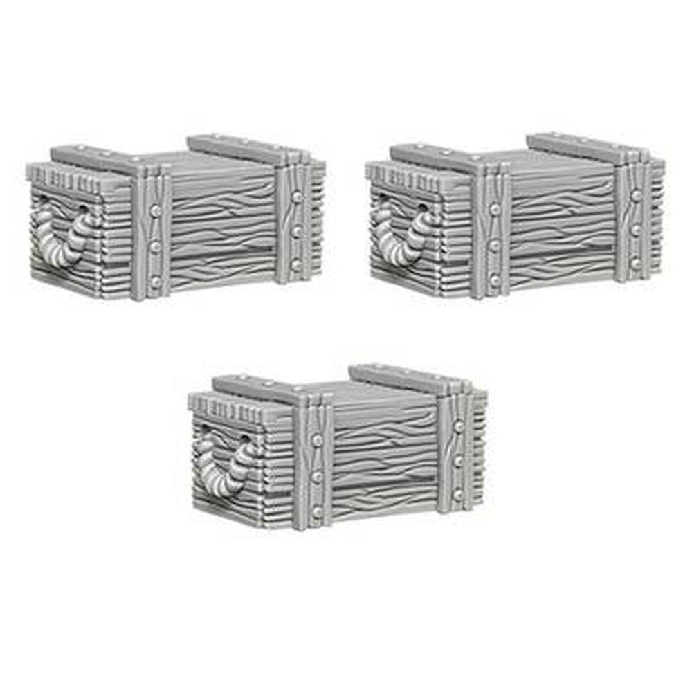 WizKids Deep Cuts Unpainted Miniatures: Crates