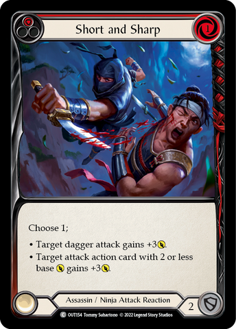 Short and Sharp (Red) [OUT154] (Outsiders)  Rainbow Foil
