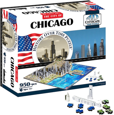 The City of Chicago 4D Cityscape Time Puzzle
