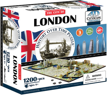 The City of London, England 4D Cityscape Time Puzzle