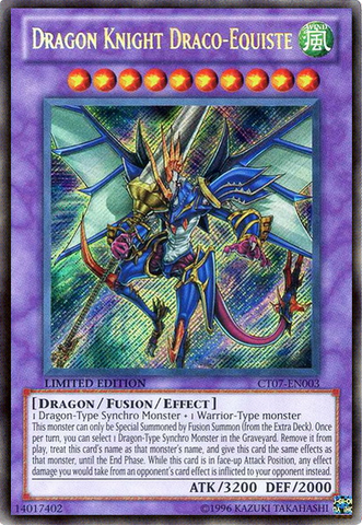 Dragon Knight Draco-Equiste [CT07-EN003] Secret Rare