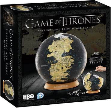 Cityscape Game of Thrones 3D Puzzles (3D Westeros and Essos Globe Puzzle, 9-inch)