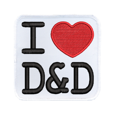 I <3 D&D Iron on patch