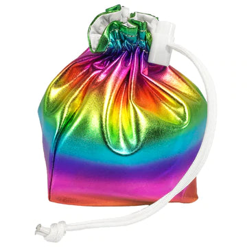 Rainbow Holographic Dice Bag