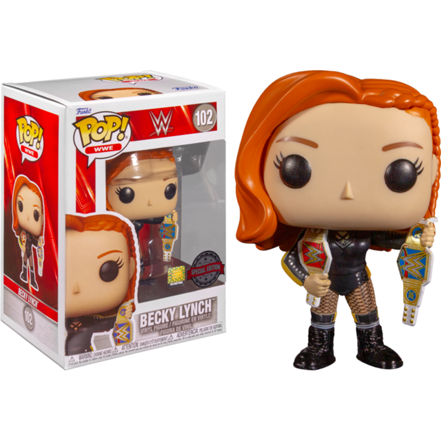WWE – Becky Lynch with Belt Metallic Pop! Vinyl