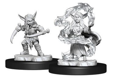 Critical Role Unpainted Miniatures: W01 Goblin Sorceror and Rogue Female