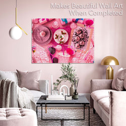 Pink Table Jigsaw Puzzles 1000 Piece