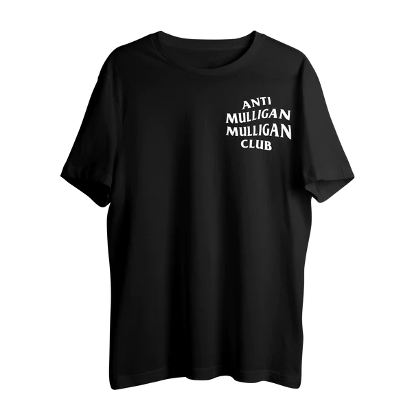 Black Anti-Mulligan Mulligan Club  T-Shirt