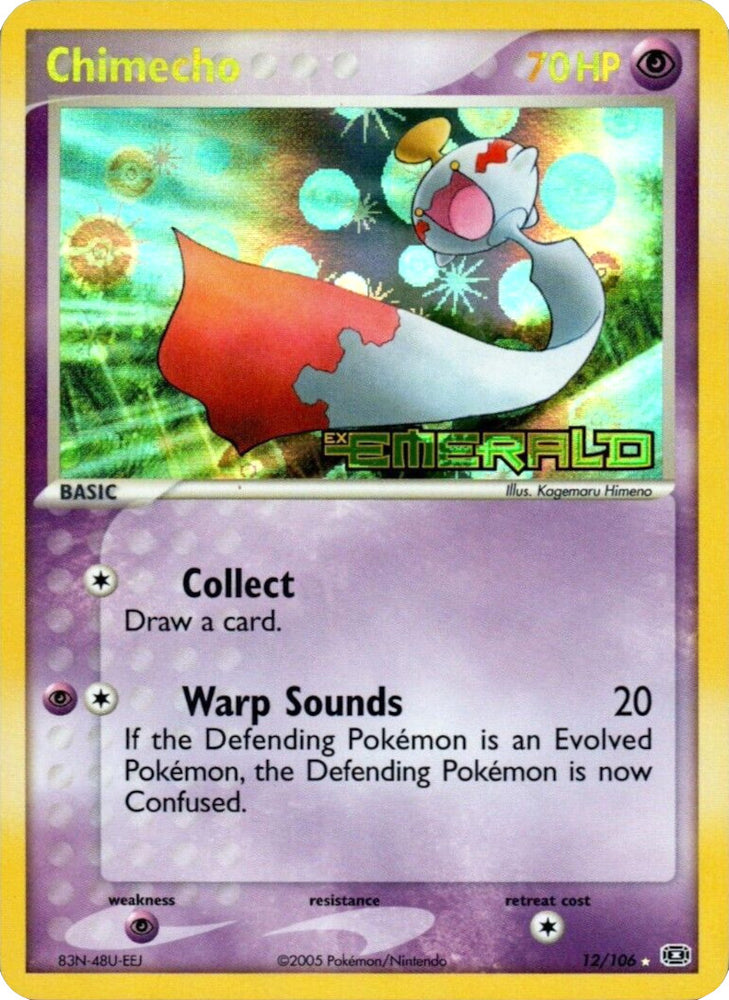 chimecho pokemon card Pokmon TCG Chimecho 179/167 Twilight Masquerade Illustration Rare MINT