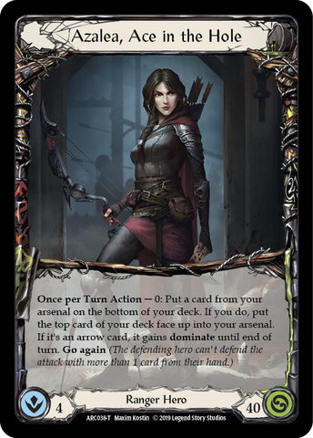 Azalea, Ace in the Hole [ARC038-T] (Arcane Rising)  1st Edition Normal