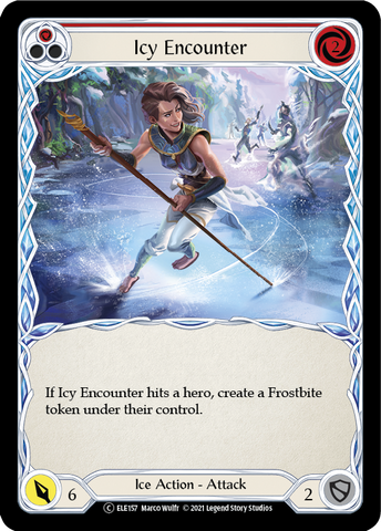 Icy Encounter (Red) [U-ELE157] (Tales of Aria Unlimited)  Unlimited Rainbow Foil