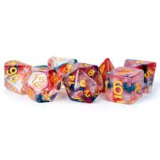 Unicorn Resin 16mm 7-Die Polyhedral Dice Set