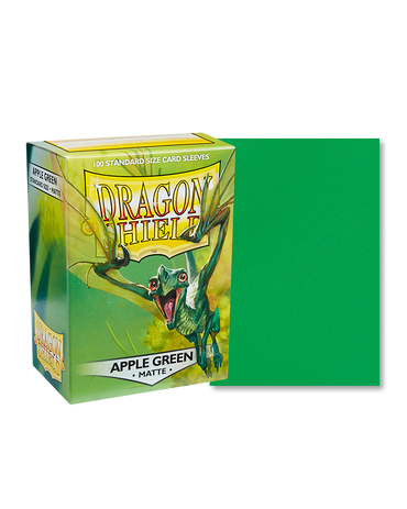 Dragon Shields: (100) Matte Apple Green