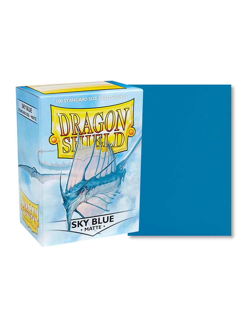 Dragon Shields: (100) Matte Sky Blue