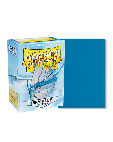 Dragon Shields: (100) Matte Sky Blue