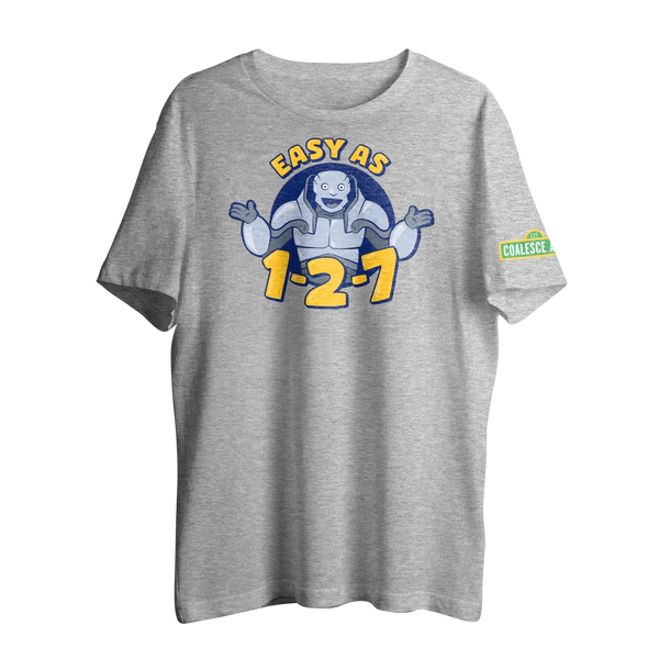 Gray Easy As 1-2-7 T-Shirt